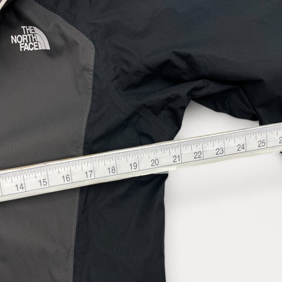 The North Face Black Gray hooded Dryvent Windbreaker Jacket Girls Youth XL 18 - Picture 6 of 13